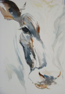 Cleopatra 22" x 30 Watercolor 
