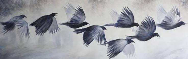 Moonlight Passage
72" x 25" Watercolor