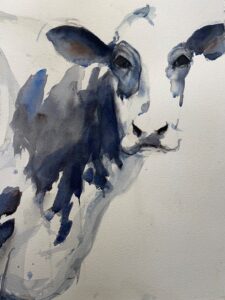 "Abagail" 16"x22" watercolor